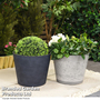 Stone Effect Planter Duo