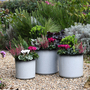 Garden Gear - Slate/Black Glazed Cylinder Planter