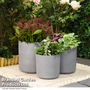 Garden Gear - Grey Cylinder Planter