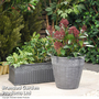 Damask Lead Effect Planters