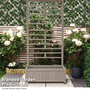 Raised Wooden Planter with Climbing Trellis