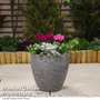 Garden Gear - Medium Stone Effect Grey Planter