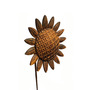 Sunflower 4Ft Plant Pin - Solid Steel - W160 x H121.9 cm - Bare Metal/Ready to Rust