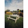 Traditional Picnic Table - Timber - L179.5 x W143.5 x H76 cm - Partially Assembled