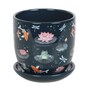 Pond Print Indoor Plant Pot with Saucer