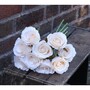 Artificial Garden Rose Bundle - Cream