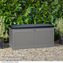 Garden Gear 270-Litre Lockable Garden Storage with Sit on Lid