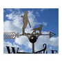 Man and Dog Weathervane - Solid Steel - W61 x H88 cm - Black