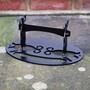 Oval (Victorian) Boot/Shoe Scraper - Steel Shoe Cleaner - Steel - L20 x W35 x H12.7 cm - Black