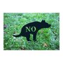 Dog - Garden Ornament - Solid Steel - W34.3 x H25.4 cm - Black