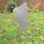 Large Fairy Silver - Hand Made By Traditional Forge, Steel Garden Ornament - Steel - L28 x W28 x H28 cm - Silver