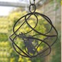 Fairy Catcher With Sitting Fairy Silver - Hanging Ornament - Solid Steel - L27.9 x W27.9 x H27 cm - Black