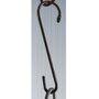 Handy Hook 8 Inches Silver - Garden Hanger - Solid Steel - H20.3 cm - Black