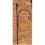 Single Bird Crook - Wild Bird Feeding Station - Hand Made Powder Coated - Solid Steel - W33 x H221 cm - Black