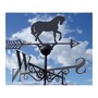 Horse Weathervane - Solid Steel - W61 x H88 cm - Black