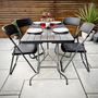 Garden Gear Four Person Folding Dining Set