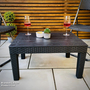 Garden Gear - Black Rattan Effect Side Table