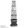 Garden Gear - Black & Pewter Tower Pot