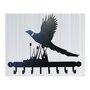 Tool Rack (Pheasant) - Hooks - Solid Steel - W54.6 x H30.5 cm - Black