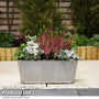 Garden Gear - Steel Metal Effect Trough Planter