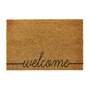 Curly Welcome doormat