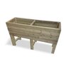 Raised Super Heavy Duty Veg Trough - Timber - L60 x W150 x H80 cm - Fully Assembled