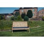 Valley 3 Seat Bench - Timber - L73 x W163 x H95 cm - Garden Furniture - Fully Assembly
