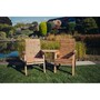 Valley Love Seat Angled - Timber - L100 x W163 x H95 cm - Garden Furniture - Flat Pack - Partially Assembled