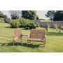 Valley Trio Set - Timber - L100 x W170 x H95 cm - Garden Furniture - Fully Assembled