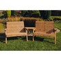Valley 4 Seat Set 2X2B Angled Tray - Timber - L100 x W280 x H95 cm - Fully Assembled - Set of Waterproof Cushions Included