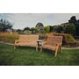 Valley 5 Seat Set 1X2B 1X3B Angled Tray - Timber - L100 x W215 x H95 cm - Garden Furniture - Fully Assembled