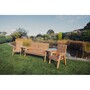 Valley 5 Seat Set 1X3B 2XC Angled Tray - Timber - L100 x W290 x H95 cm - Garden Furniture - Fully Assembled