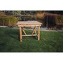 Valley Table - Timber - L86 x W99 x H75 cm - Garden Furniture - Flat Pack - Minimal Assembly Required
