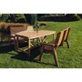 Valley 4 Seat Set 2X2B Table - Timber - L220 x W180 x H95 cm - Garden Furniture - Minimal Assembly Required