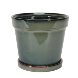 Green Vintage Indoor Ceramic Plant Pot