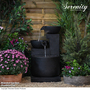 Serenity Three Bowl Cascading Water Feature