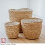 Osaka Straw Basket House Plant Pots