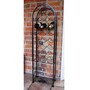 22 Bottle Wine Rack - Bottle Store - Solid Steel - L20 x W38 x H118 cm - Black