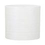 White Ribbed Ceramic Planter