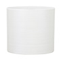 White Ribbed Ceramic Planter