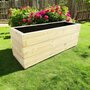 Suffolk Planter - Wood - L120 x W40 x H45 cm