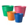 Set of 3 Tin Plant Pots