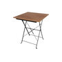 Rhine Folding Faux Wood Bistro Garden Table Square Top
