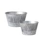 Set of 2 Honeycomb Plant Bowls