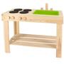 idooka Wooden Mud Kitchen Outdoor Toy Age 4+ Role Play Playhouse Patio Garden