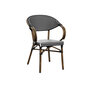 Parlance Stacking Armchair - Nero & Black Weave