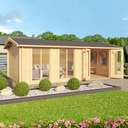 Shetland Log Cabin 6m x 3m Summer House