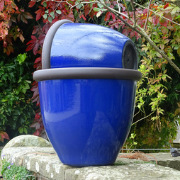 Belair Garden Plastic Planter Plant Pot Blue 2 Sizes