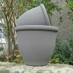 Belair Garden Plastic Planter Plant Pot Stone Effect 2 Sizes