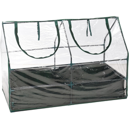 idooka Pop Up Greenhouse Ground Bag Base Easy Set Up Cold Frame 2 Zipped Door Panels